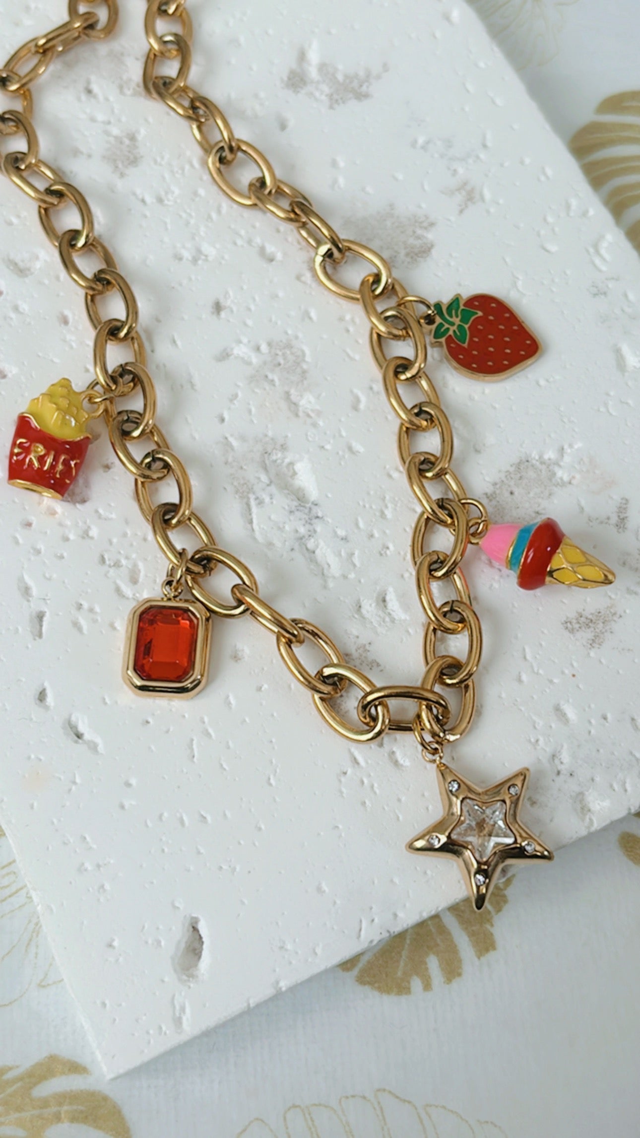 Foodie Necklace🍟🍦🍓