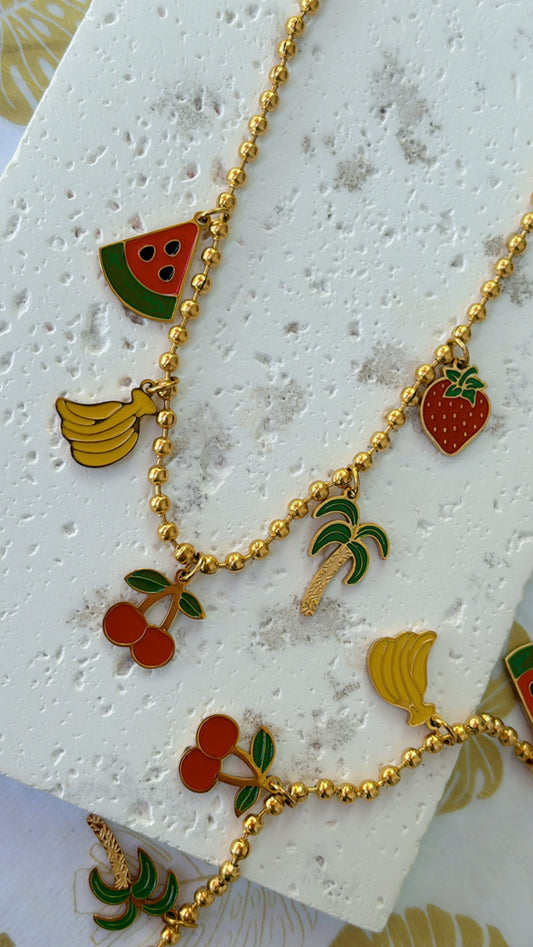 Fruity Açai Necklace🍉🍌🍒🌴🍓