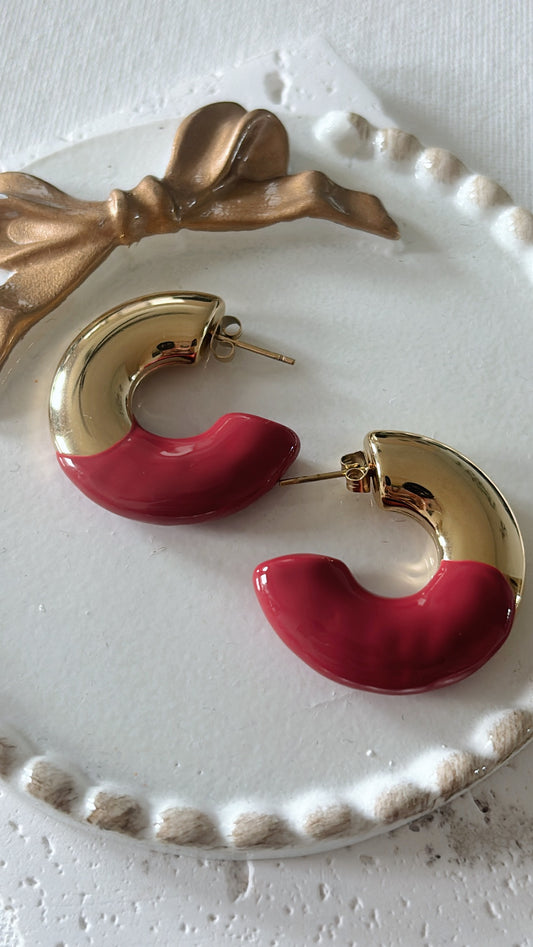 Magenta Hoops